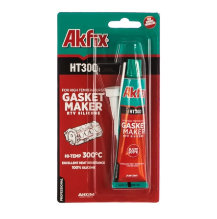 Силікон термостійкий 50мл червоний Akfix RTV HT300 Житомир