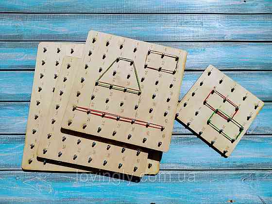 Геоборд, математичний планшет. математичний геоборд з таблицею множення до "5" Ірпінь