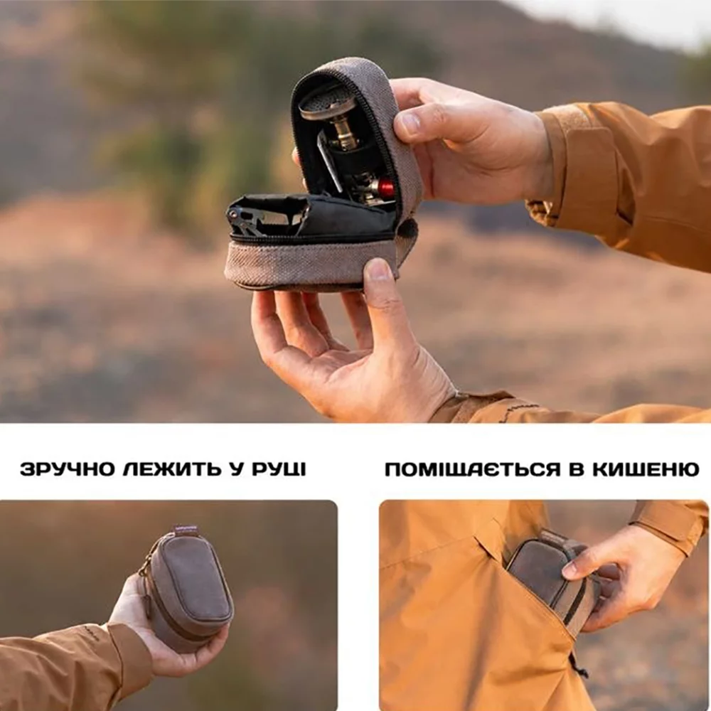 Газовий пальник Campingmoon XT-2F з чохлом (титановий) Вінниця - фото 8