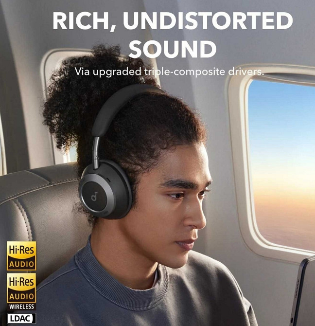 Навушники Anker Soundcore Space One Pro (бездротові)   Чорні та білі. Харків - фото 3