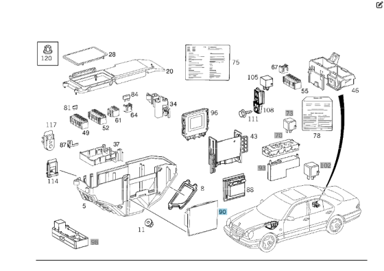 Mercedes-Benz  A2105450532 Блок управління E-class W210 E-class S210 Одеса