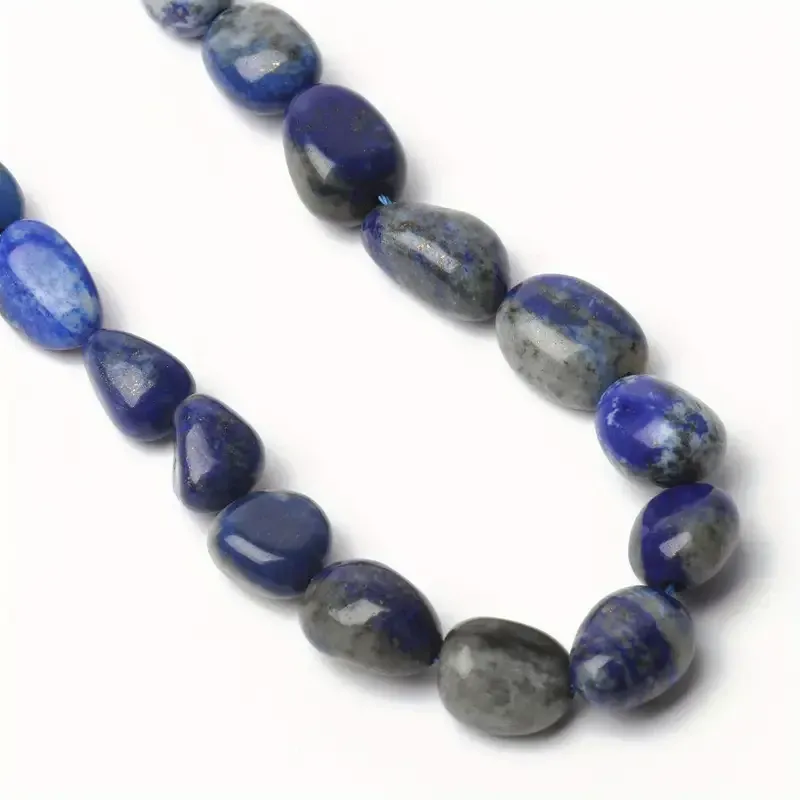 Лазурит натуральний галтовка 8–10 мм, набір ~40 намистин для прикрас і рукоділля Київ - фото 5