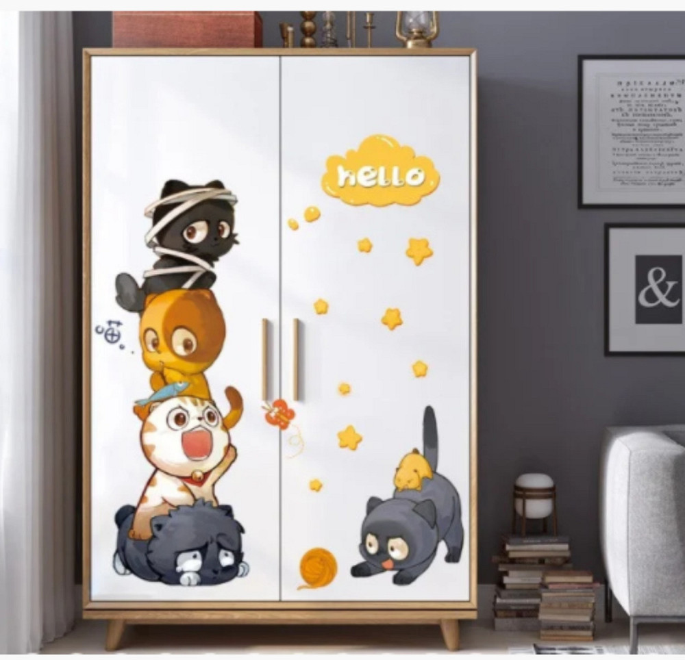 Наклейка для интерьера Котики Киев - изображение 1