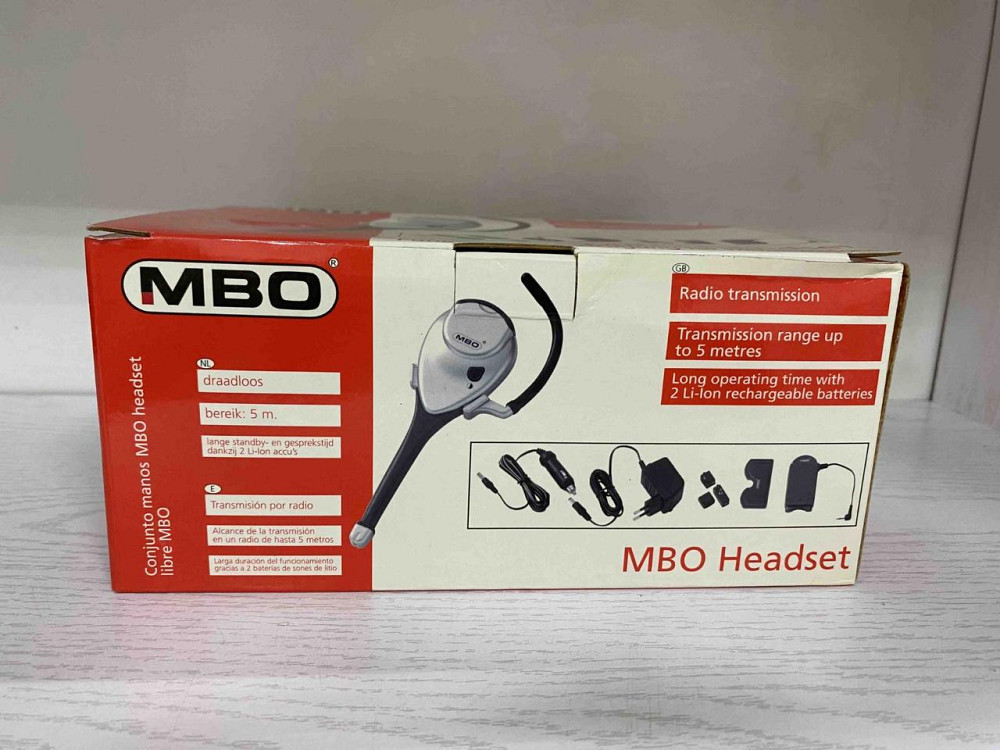 Бездротова радіо-гарнітура MBO для авто та офісу: надійний зв'язок, 2 акумулятори в комплекті, чистий звук без перешкод та дротів Київ - фото 5