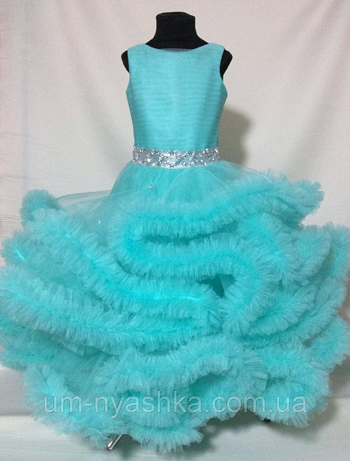 Пышное платье Облачко МЯТНОЕ на 4-5, 6-7, 8-9 лет Кривой Рог - изображение 1