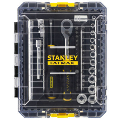 Набор головок Stanley FatMax Maxi Drive торцевых 1/4", шестигранных, 48 шт., кейс (FMMT98101-0) Винница - изображение 9