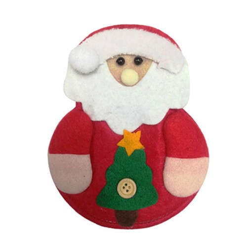 Новогодний чехол для столовых приборов Дед Мороз 10 на 13 см разноцветный Киев - изображение 2