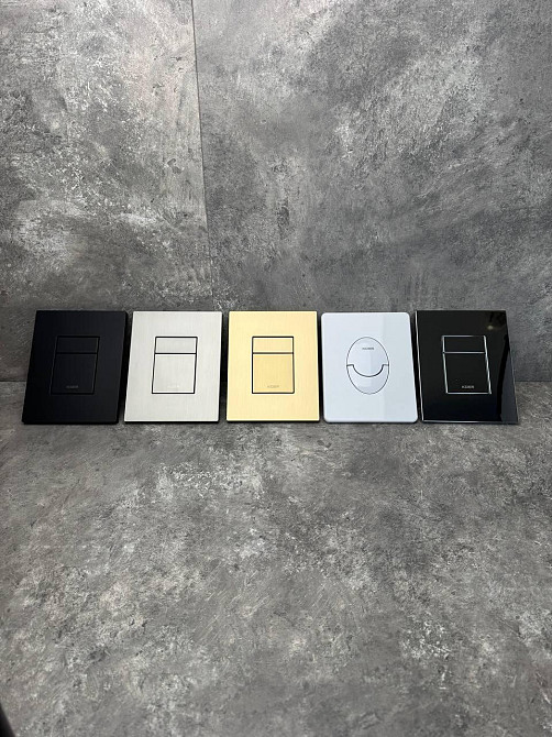 Панель змиву KOER KT-0607-03 157x198x3mm пластикова, кнопка квадратна (колір білий) (KR5714) Київ - фото 11