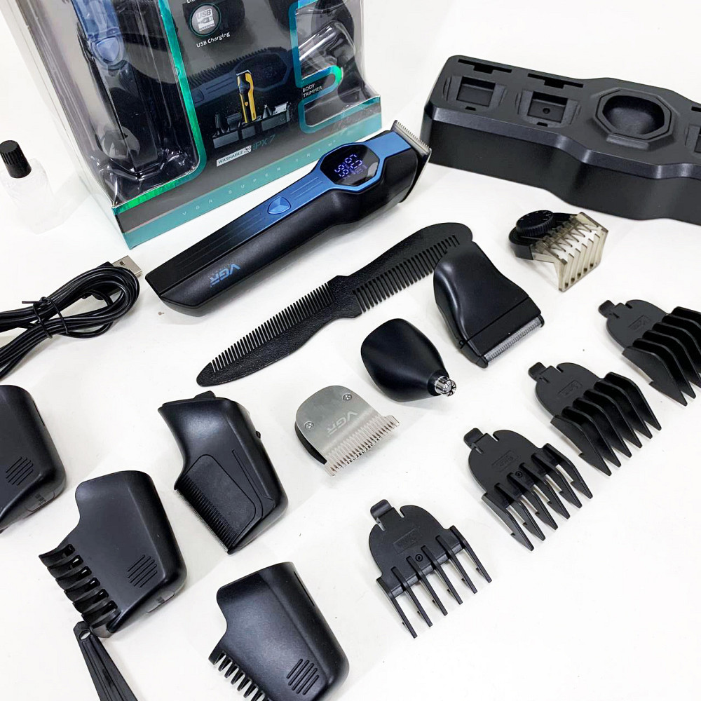 Триммер для стрижки аккумуляторный профессиональный VGR, Беспроводные машинки для стрижки легкие SD-12 Львов - изображение 5