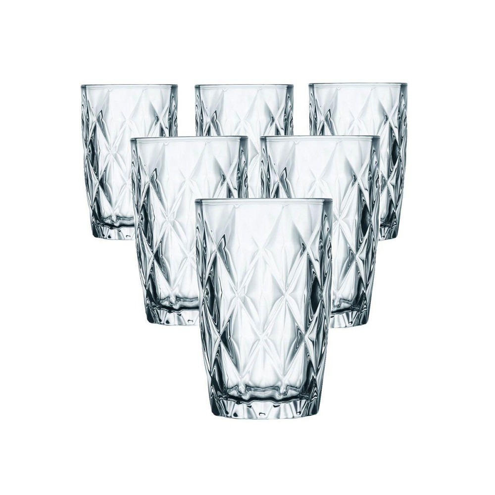 Набір склянок для напоїв 6 шт. з товстого скла 400 мл склянки для холодних напоїв HP-YH-63 Коломия - фото 1