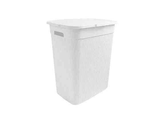 Корзина для белья 40л белая с крышкой из/руко. ТМ ELIF PLASTIK Киев