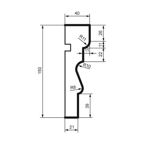 Молдинг фасадний Prestige Decor MC 125 Дніпро - фото 2
