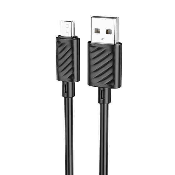 Кабель HOCO X88 Gratified charging data cable for Micro Black (6931474783325) Київ