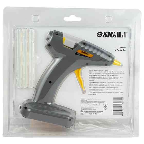 Sigma Пистолет термоклеевой автономный Ø8мм 8Вт/6В SIGMA (2721241) Коломия