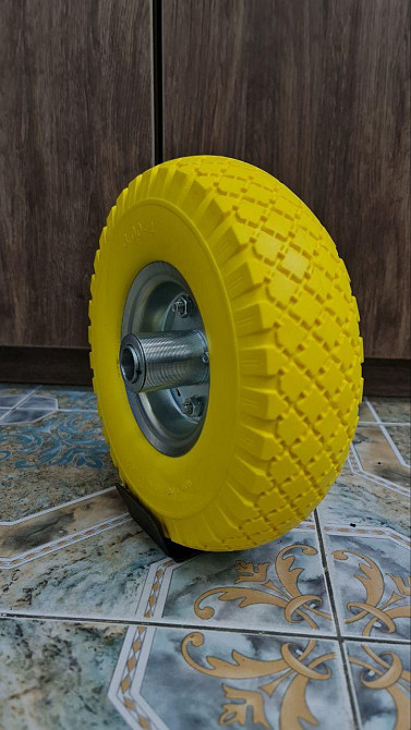 Колесо для тачки 3.00х4 Пенополиуретановое Колеса на строительную тачку Колеса на тачку полиуретановые Белая Церковь - изображение 3