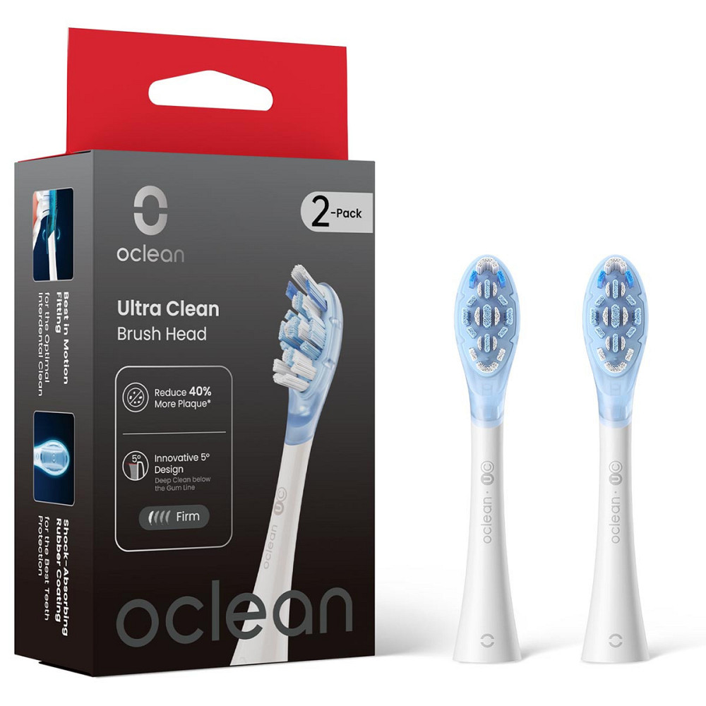 Насадка для зубної електрощітки Oclean Ultra White Clean UC03 2 шт (6970810556988) ( white ) Харків - фото 4