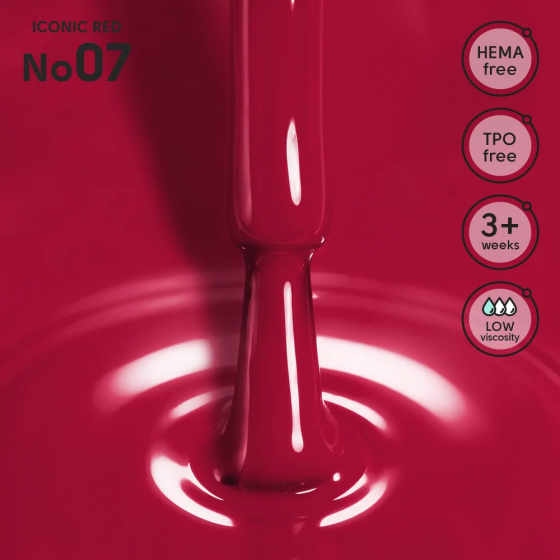 Гель-лак для ногтей 07 Iconic Red Shelly 12 мл Киев
