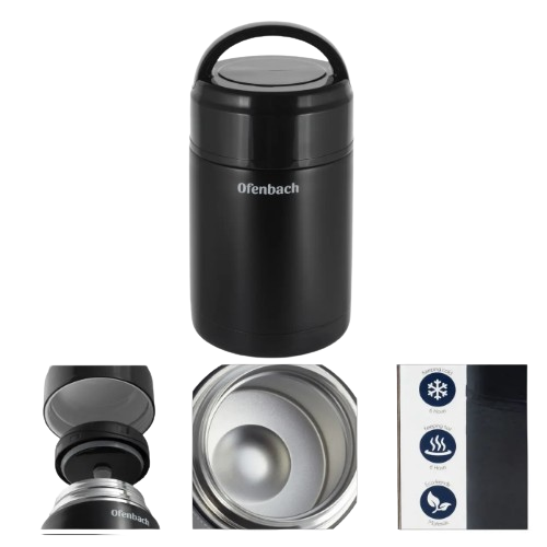 Термос харчовий 1000мл нержавіюча сталь/пластик Ofenbach 101303 Житомир - фото 4