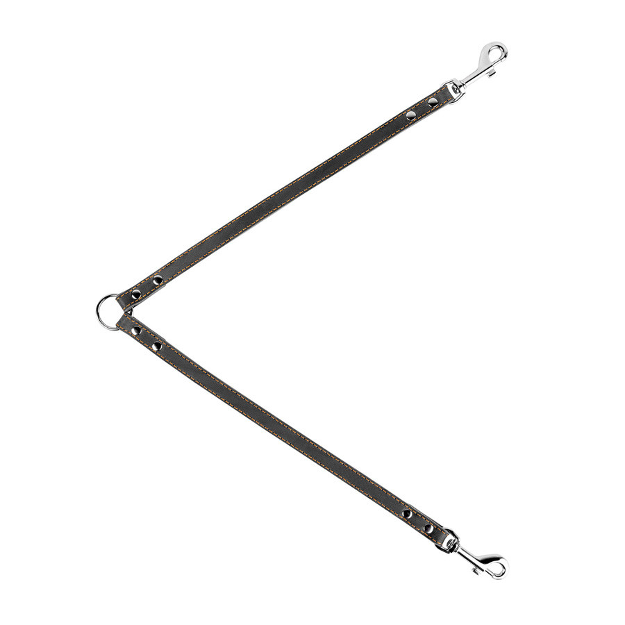 Повідець-спарка "CoLLaR" (ширина 10 мм, довжина 40 см) чорний Коломия - фото 1