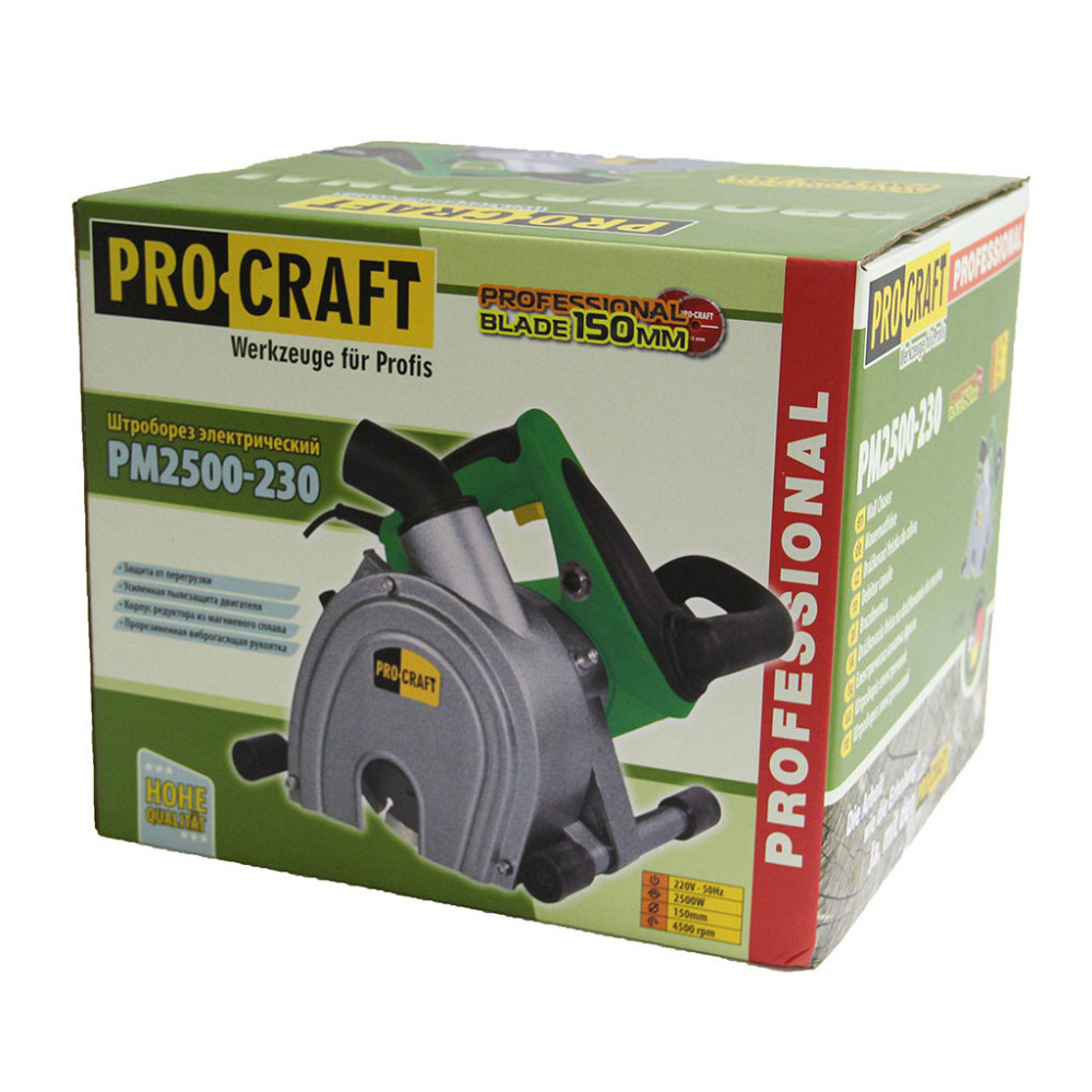Штроборез ручной электрический Procraft PM2500-230, бензорез для бетона и асфальта с медной обмоткой 2500 Вт Львов - изображение 15
