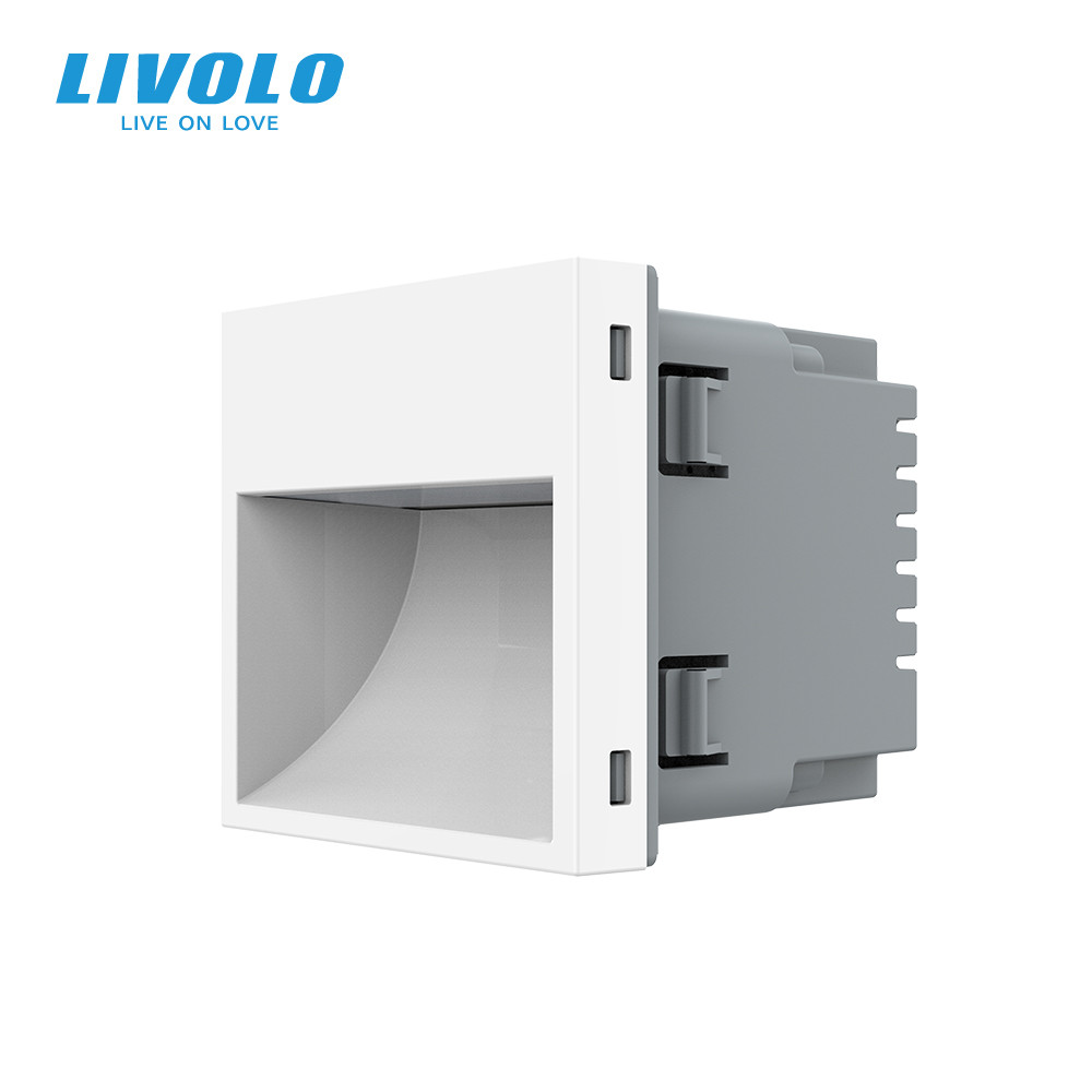 LIVOLO Механізм світильник для сходів підлоги, білий, 2700K, 220В, 0.35Вт Livolo (VL-FCL1-2WP) Киев - изображение 1