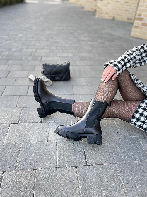 Черевики жіночі GREMMY чорні натуральна шкіра зима висота 20 см (4257) 35-41 Коломия - фото 7