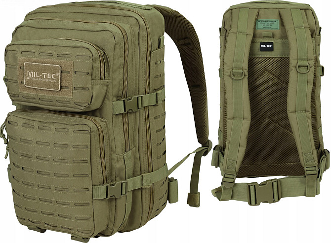 Тактичний Рюкзак 36 літрів із системою Molle 25 мм Mil-Tec від Sturm "Assault Laser Cut" (14002705)  Нововолинськ - фото 1