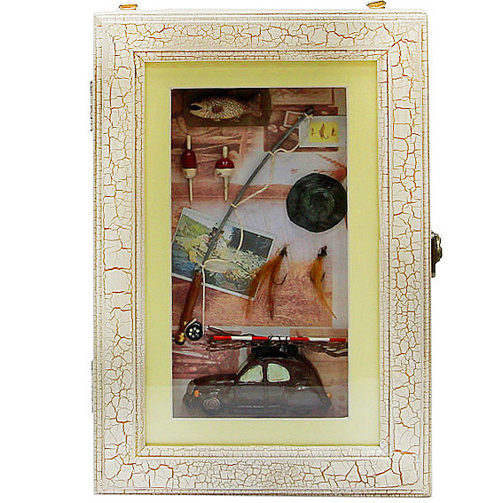 Ключниця настінна дерев'яна Рибалка Київ - фото 1