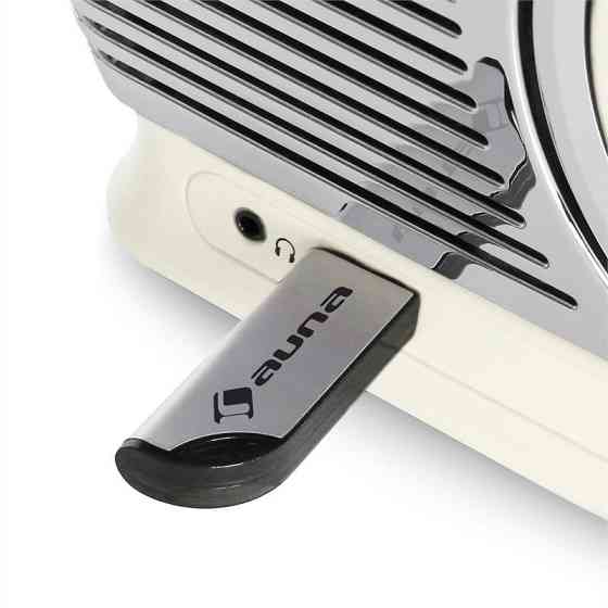 RCD-70 ретро-радіо FM USB CD акумулятор кремовий Кремовий (Німеччина, читати опис) Рівне