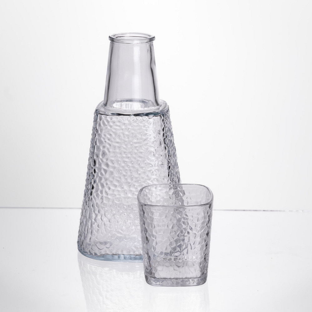 Yiwu Глечик 1 літр зі склянкою 1 шт по 200 мл Прозорий HP-19-PYF-3 Коломыя - изображение 2