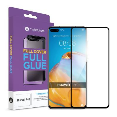 Стекло защитное MakeFuture Huawei P40 Full Cover Full Glue (MGF-HUP40) Винница - изображение 1
