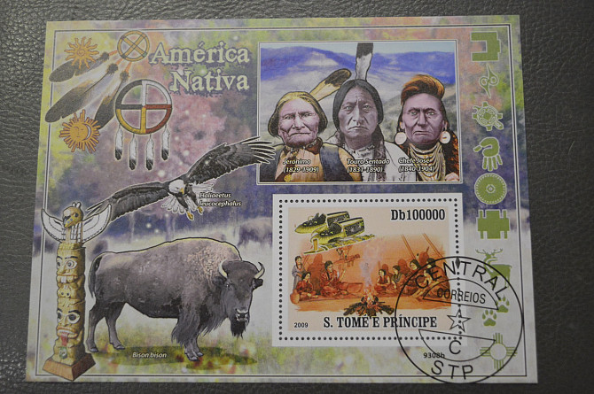 С. Томе і Прінсіпі. Малий аркуш. 2009 рік. Фауна (Н) Полтава - фото 1