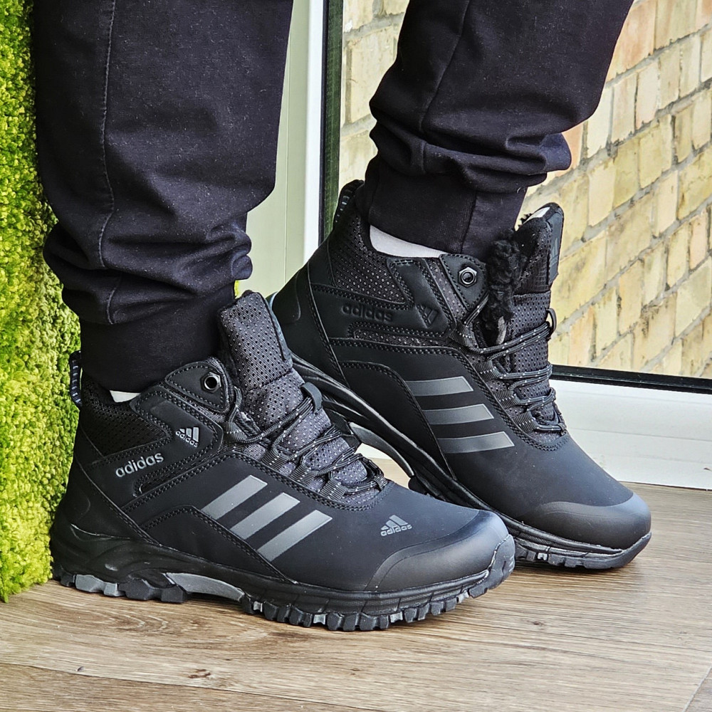 Зимние Кроссовки Adidas Climaproof с МЕХОМ Черные Мужские Ботинки Адидас (размеры: 42) - 59-4 Днепр - изображение 2