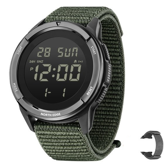 Часы мужские водостойкие тактические North Edge Terrax Green (2 ремешка) Винница - изображение 1