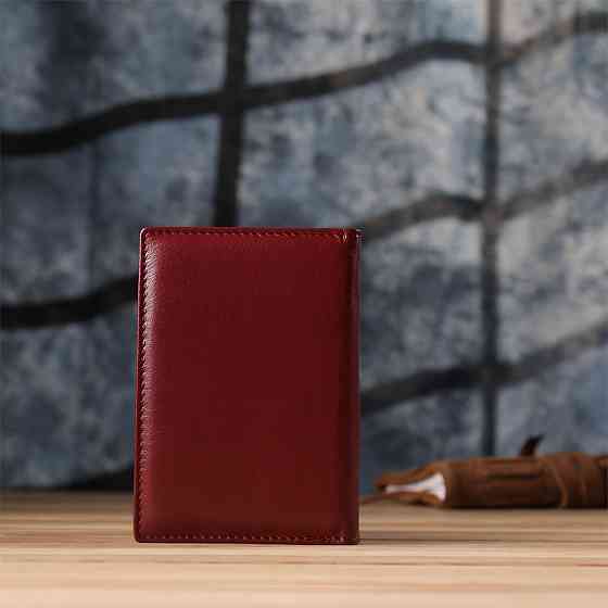 Красива обкладинка на паспорт універсального формату з натуральної шкіри ST Leather 23079 Чорний Київ