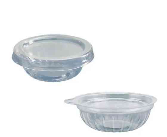 Соусница с крышкой 50 мл, комплект 105 шт, с прозрачным дном Павлоград