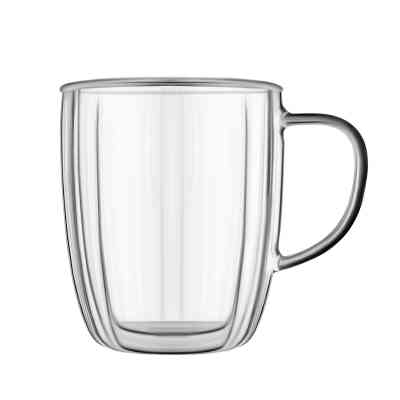 Набор чашек Ardesto 450мл, 2шт, боросилікатне скло, прозорий (AR2645BHN) Винница