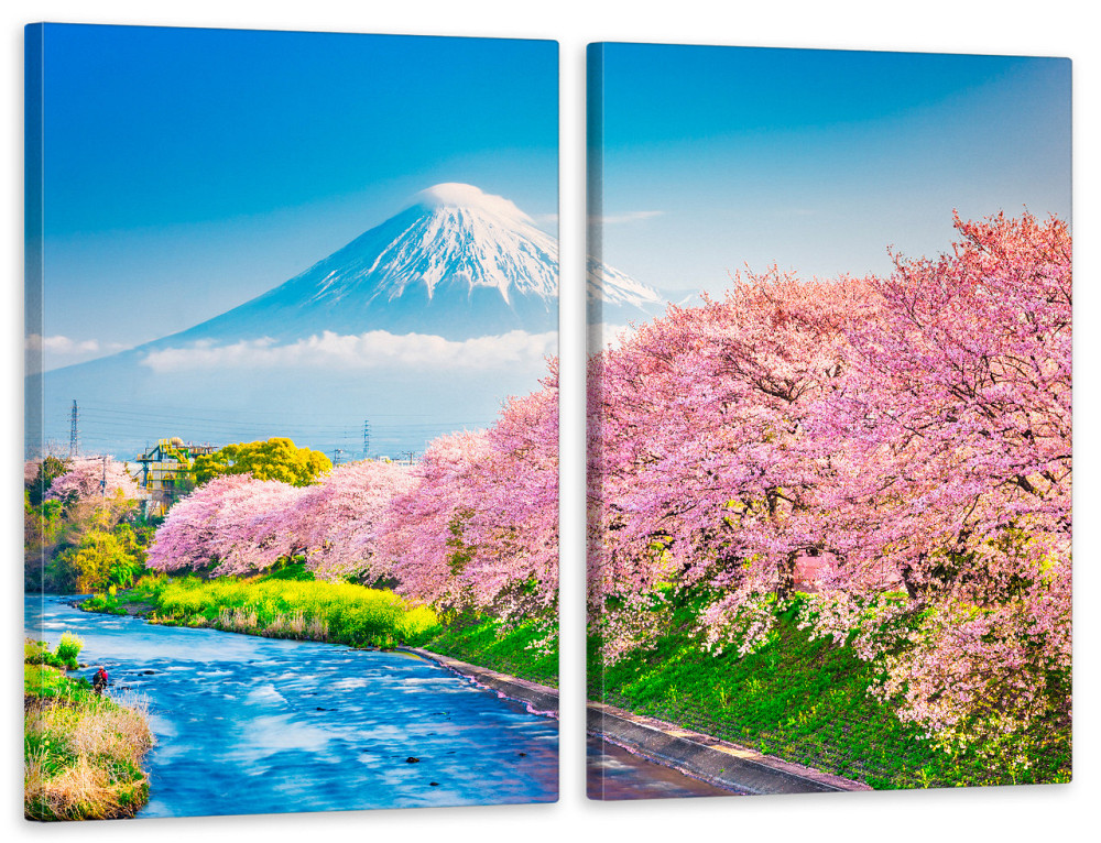 Модульная картина в гостиную / спальню СакураTLV-2_027 120х170  см Киев - изображение 1