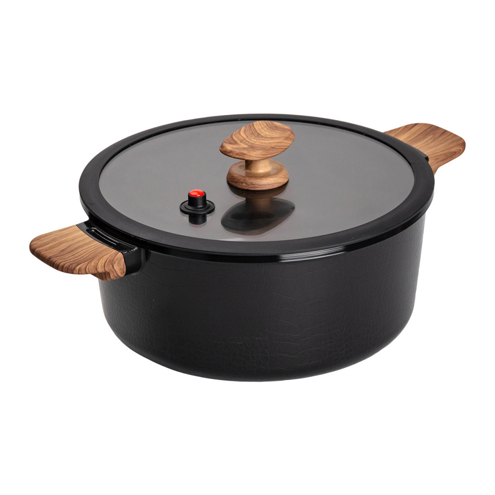 MGC Алюмінієва каструля з керамічним покриттям антипригарним 6.9 л Ø 28 см чорний MGC HP-4-454B Коломыя - изображение 4