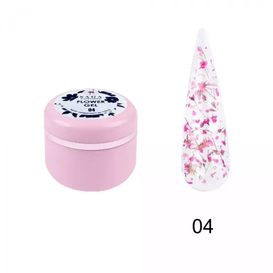 Гель з сухоцвітом Saga Professional Flower Fairy Gel № 04, 5 г Київ