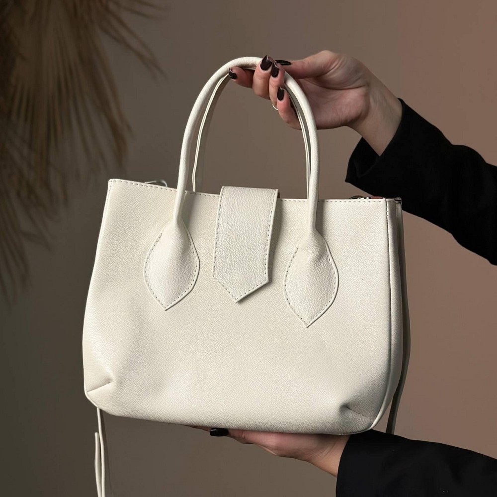 Сумка женская кожаная большая Луизианна черная 28*20*10 см, базовая черная сумка, стильная с Киев - изображение 1