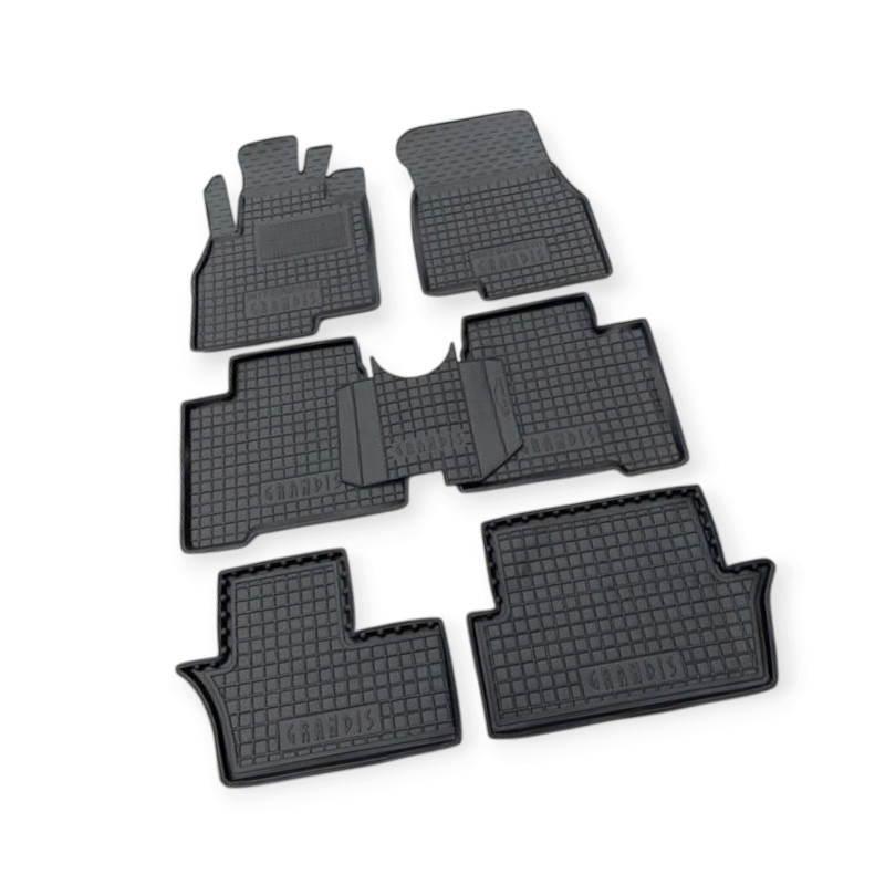 Килимки mitsubishi grandis 2003-> (7 місць) борт 2,5 см, з перемичкою салону Мукачево - фото 1