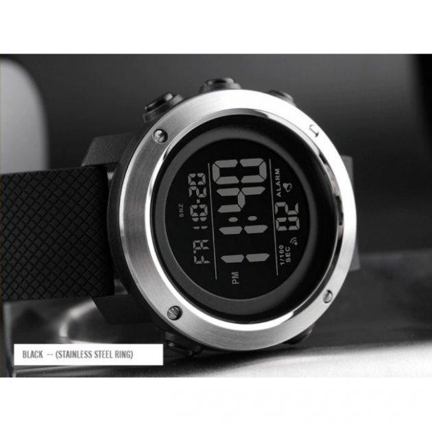 Чоловічий наручний спортивний годинник Skmei 1416 Чорний Вінниця - фото 5