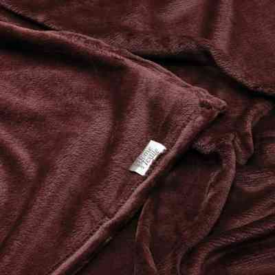 Плед Ardesto Flannel 200х220см, 100% поліестер, бургунді (ART0222SB) Вінниця