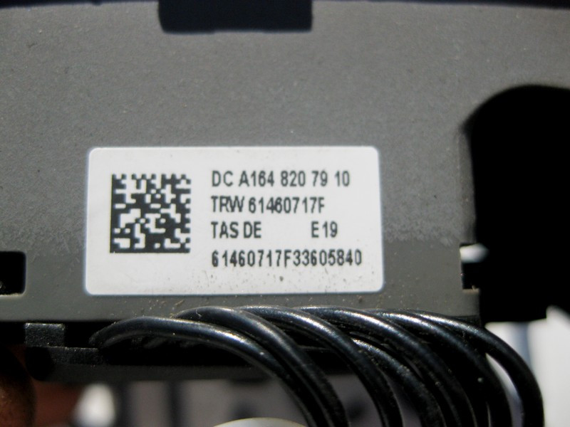 Mercedes-Benz  A1648207910 7379 Кнопки керма ліві сірі ML W164 GL X164 R-Class W251 Одеса - фото 3