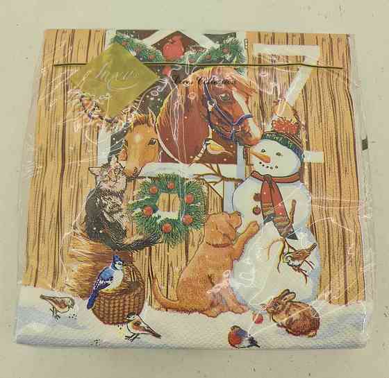 Серветка (ЗЗхЗЗ, 20шт) LuxyНГ Дружественый Новий рік (1 пач.) Харків