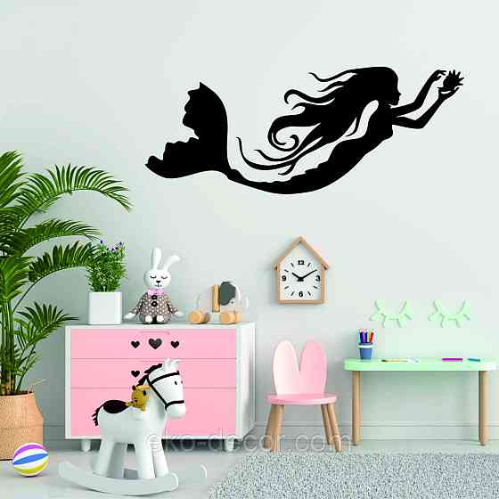 Декоративне настінне 3D Панно «Русалонька» Декор на стіну з об'ємом Київ