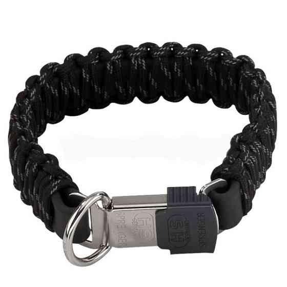 Sprenger Paracord СПРЕНГЕР ПАРАРКОРД черный светоотражающий ошейник для собак Киев