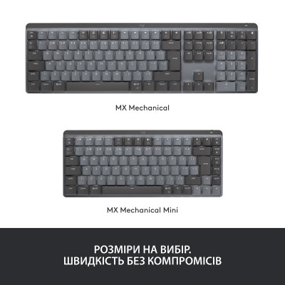 Клавиатура Logitech MX Mechanical Mini Minimalist UA Graphite (920-010780) Винница - изображение 6