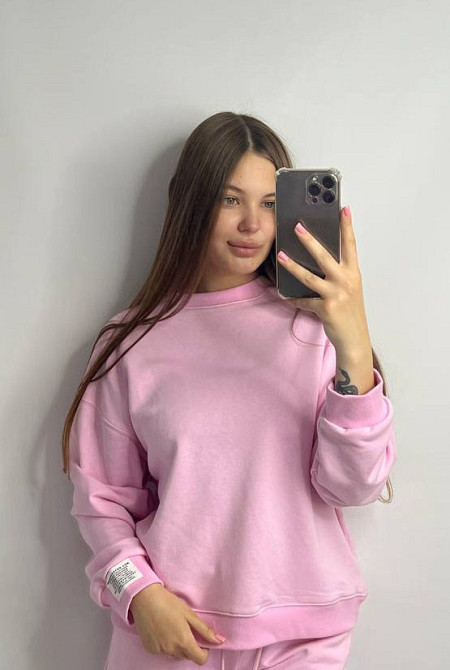 Свитшот женский трикотажный Розовый XS-S Харьков - изображение 1